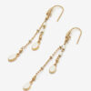 Boucles d&rsquo;oreilles à pampilles dorées Casablanca