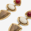 Boucles d’oreilles pendantes Dees en laiton et pierre Boucles d’oreilles pendantes Dees en laiton et pierre