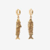 Boucles d’oreilles pendantes en forme de poisson de rivière Boucles d’oreilles pendantes en forme de poisson de rivière