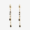 Boucles d&rsquo;oreilles pendantes en laiton doré