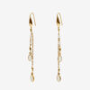 Boucles d&rsquo;oreilles pendantes en laiton doré