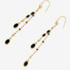 Boucles d&rsquo;oreilles pendantes en laiton doré