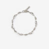 Bracelet à chaîne Sachi en laiton argenté