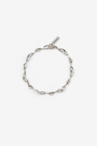 Bracelet à chaîne Sachi en laiton argenté