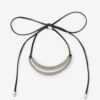Bracelet en cuir Oyan avec perle oversize