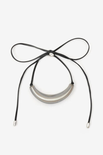 Bracelet en cuir Oyan avec perle oversize