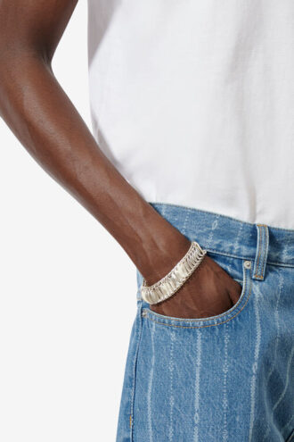 Bracelet large Ailys Man avec mini plaques