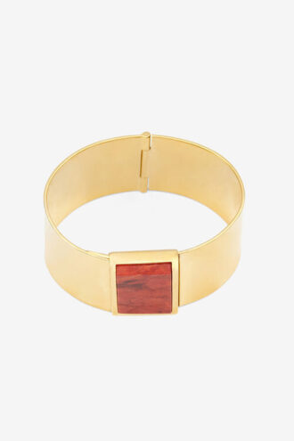 Bracelet manchette Halona en laiton