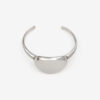 Bracelet manchette Ory en laiton argenté