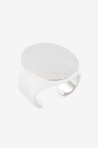 Bracelet manchette Quincy en laiton argenté