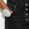 Bracelet manchette Quincy en laiton argenté Bracelet manchette Quincy en laiton argenté
