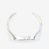 Bracelet manchette Quincy en laiton argenté Bracelet manchette Quincy en laiton argenté