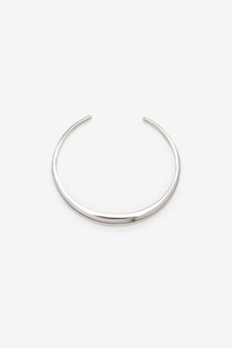 Bracelet rigide en laiton argenté Pio