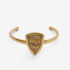 Bracelet rigide en laiton et pierre Bracelet rigide en laiton et pierre