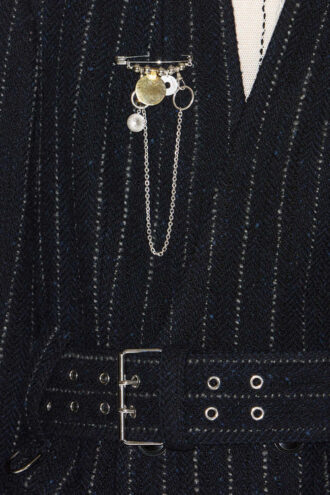 Broche chaîne et pompons Bonnnie