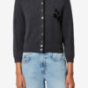 Cardigan bicolore en coton et laine Lona