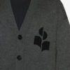 Cardigan Curtis en laine et coton avec logo Cardigan Curtis en laine et coton avec logo