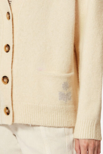 Cardigan Eborah en alpaga avec logo