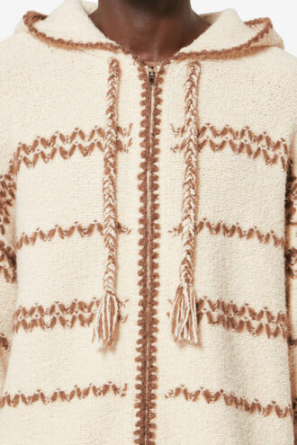 Cardigan en laine chinée Rolian
