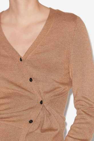 Cardigan en maille torsadée Carline