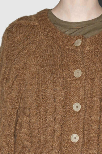 Cardigan en maille torsadée Yara