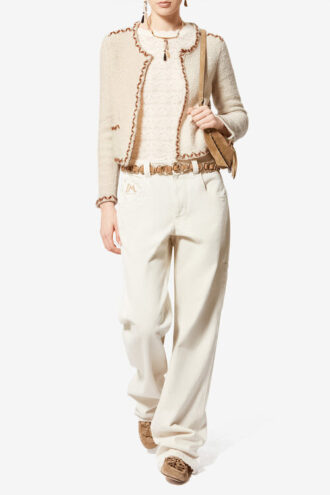 Cardigan en tweed de laine mérinos Rochelle