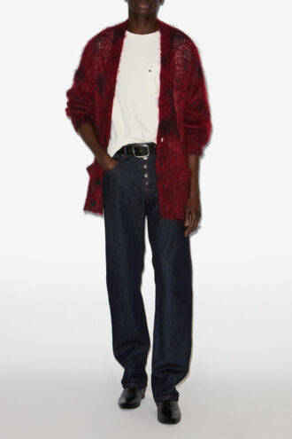 Cardigan long en kid mohair Mahel
