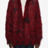 Cardigan long en kid mohair Mahel