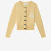 Cardigan Newton en coton et laine avec logo