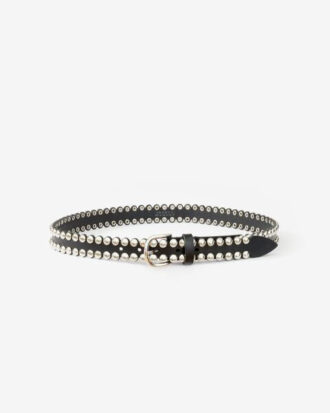 Ceinture à boucle en cuir Zap