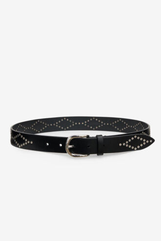 Ceinture en cuir cloutée Liliana