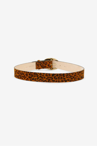 Ceinture en cuir de veau suédé Dara