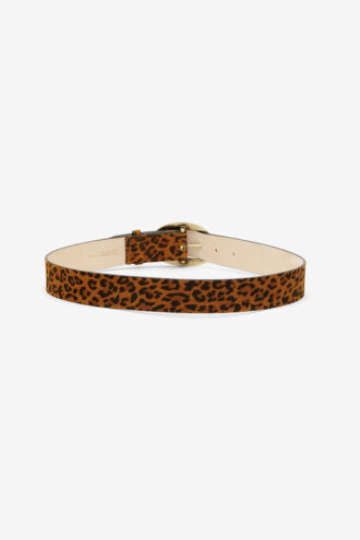 Ceinture en cuir de veau suédé Darah