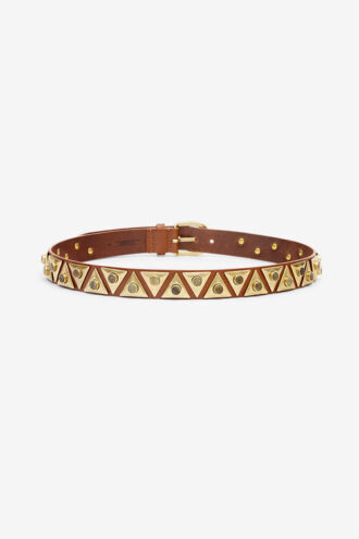 Ceinture en cuir embellie Veliana