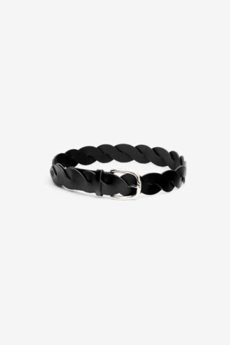 Ceinture en cuir entrelacé Zigza