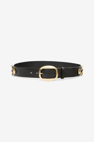 Ceinture en cuir et métal Dara
