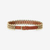 Ceinture en cuir et métal Varana