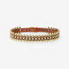 Ceinture en cuir et métal Varana