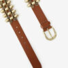 Ceinture en cuir et métal Varana