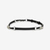 Ceinture en cuir Grimsby avec anneaux et clous