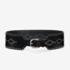 Ceinture large en cuir clouté Lucie Ceinture large en cuir clouté Lucie