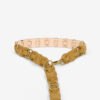 Ceinture Lota entrelacée d’anneaux et de cuir suédé Ceinture Lota entrelacée d’anneaux et de cuir suédé