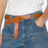 Ceinture à nouer en cuir Lecce