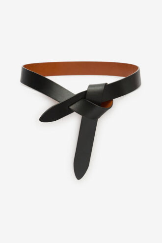 Ceinture à nouer en cuir lisse Lecce