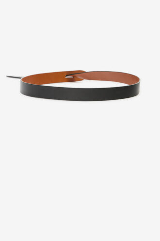 Ceinture à nouer en cuir lisse Lecce