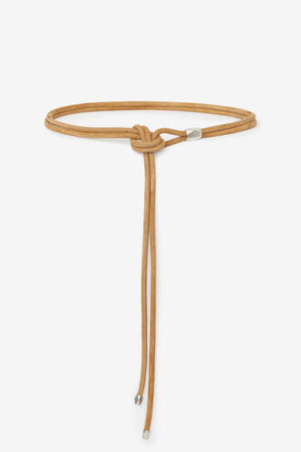 Ceinture à nouer Silvia en cuir d&rsquo;agneau