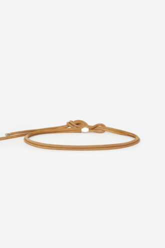Ceinture à nouer Silvia en cuir d&rsquo;agneau