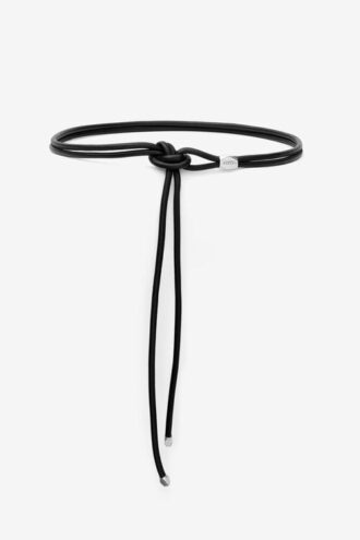 Ceinture Silvia en cuir et métal