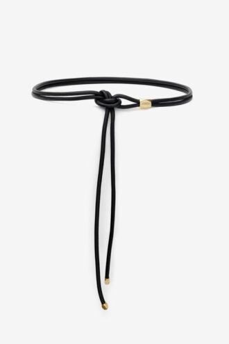 Ceinture Silvia en cuir et métal