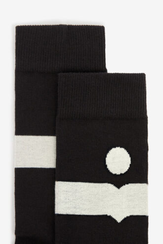 Chaussettes mi-mollet Nesson avec logo